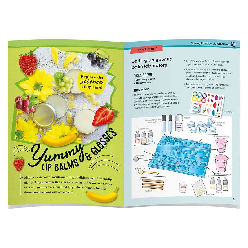 Thames and Kosmos Yummy Rainbow Lip Balm Lab - 2L (EN/FR)