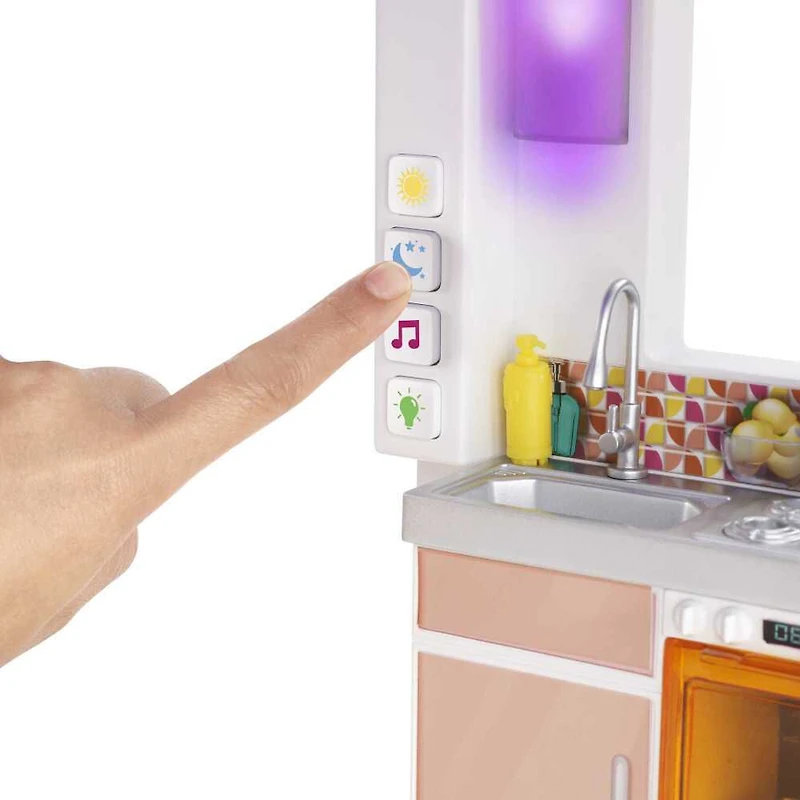 Barbie - Maison de poupée (109 cm), piscine, glissade, lumières, sons