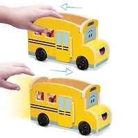Blues Clues and You bus scolaire à tirer en arrière en bois