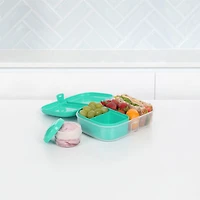 Sistema To Go Split Lunch Box, 1.1 L Food Storage Container with 2 Compartments, Colour May Vary