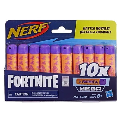 Recharge de 10 fléchettes Mega Nerf Fortnite officielles