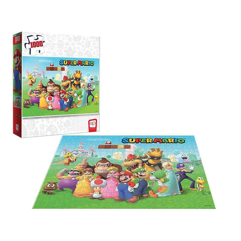 USAopoly Super Mario "Mushroom Kingdom" 1000 Piece Puzzle - English Edition