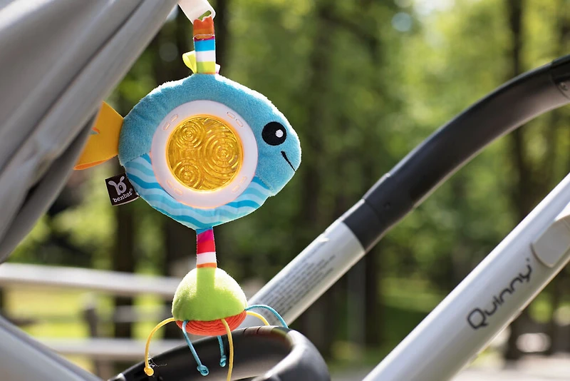 Benbat - Dazzle Friends Rattle Toy - Fish / Blue / 0-24 Months Old