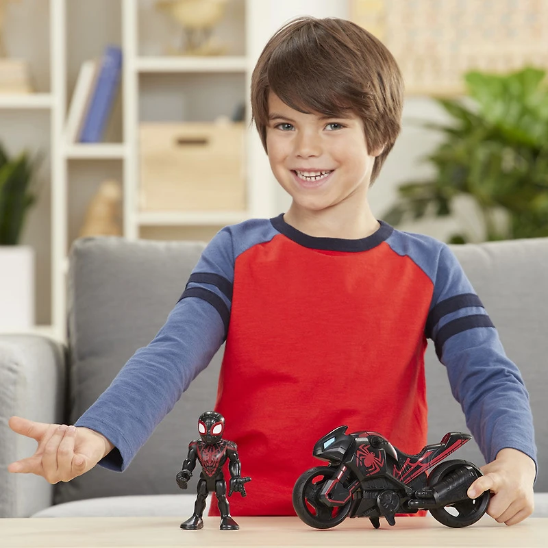 Playskool Heroes Marvel Super Hero Adventures - Moto de l'araignée Kid Arachnid