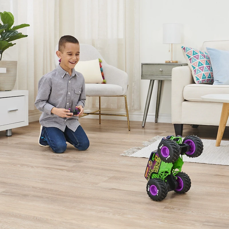 Monster Jam, Grave Digger Freestyle Force officiel, véhicule radiocommandé, échelle 1:15