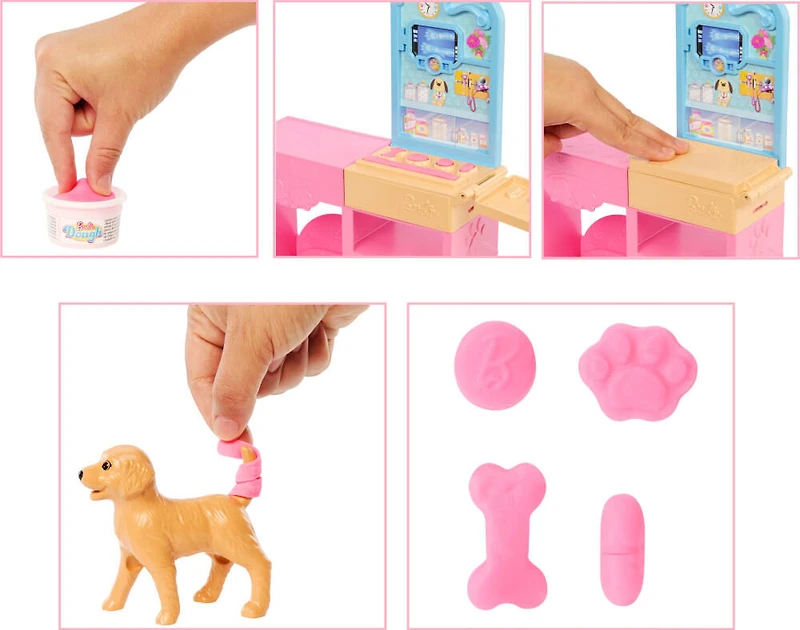 Barbie-Coffret La Clinique vétérinaire de Barbie-poupée et accessoires