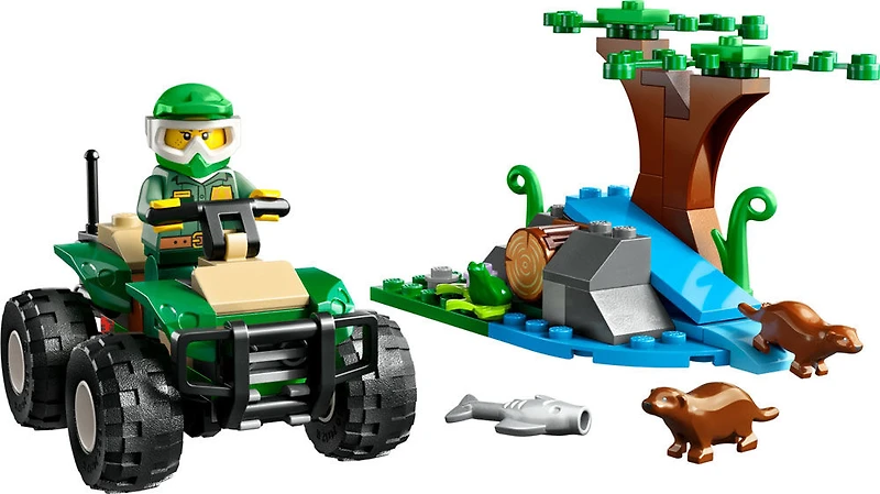 LEGO City Tout-terrain et habitat de la loutre 60394 Ensemble de jeu de construction (90 pièces)