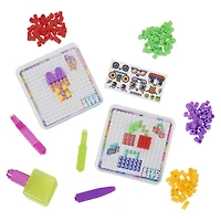 Pixobitz Studio with 500 Water Fuse Beads, Decos and Accessories, Makes 3D Creations with No Heat