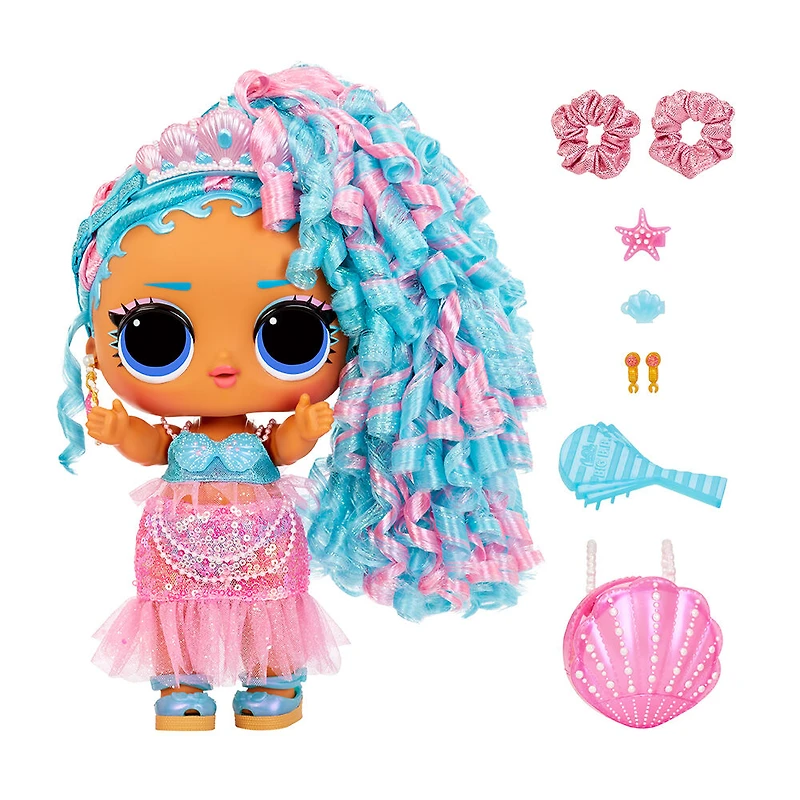 Grande poupée de 11 po (28 cm) LOL Surprise Big Baby Hair Hair HairMC, Splash Queen