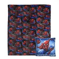 Marvel Spiderman 2 Piece Throw and Cushion Set