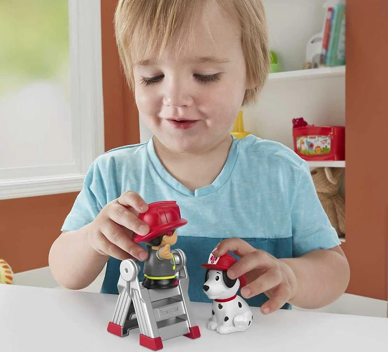 Fisher-Price Little People Figurines et accessoire Pompier et chien