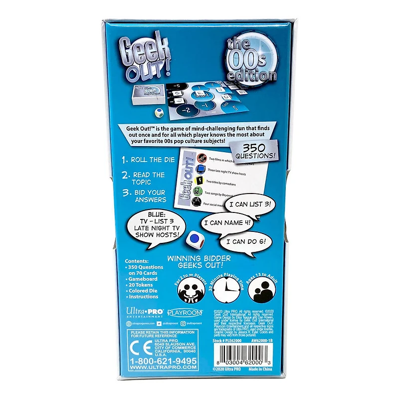 Ultra PRO Geek Out! Trivia Party Game: The 00s Edition - English Edition