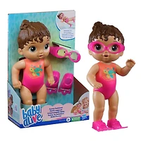Baby Alive Sunny Swimmer Doll, 10-Inch Waterplay Baby Doll, Baby Alive Doll
