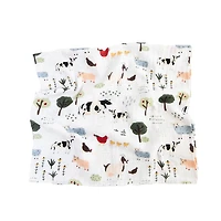 Red Rovr-Organic Cotton Muslin Swaddle Blanket