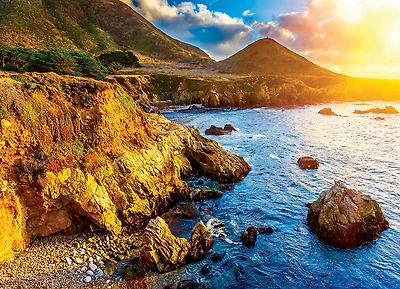 Eurographics Puzzle 1000 pièces HDR Sunset on Pacific Coast