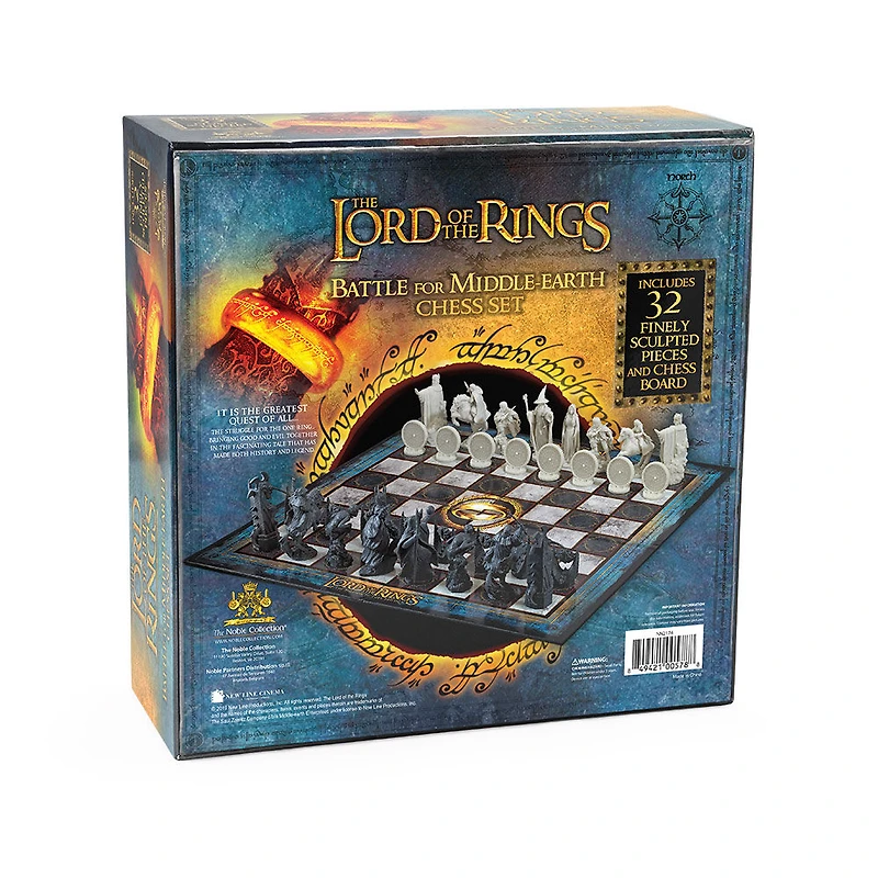 The Noble Collection Lord Of The Rings Chess Set: Battle For Middle-Earth - English Edition