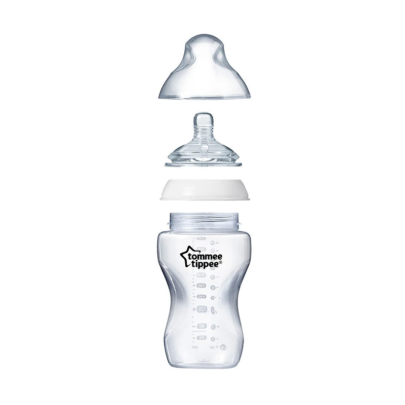Biberon pour céréales 11oz Tommee Tippee Closer to Nature - paquet de 3.
