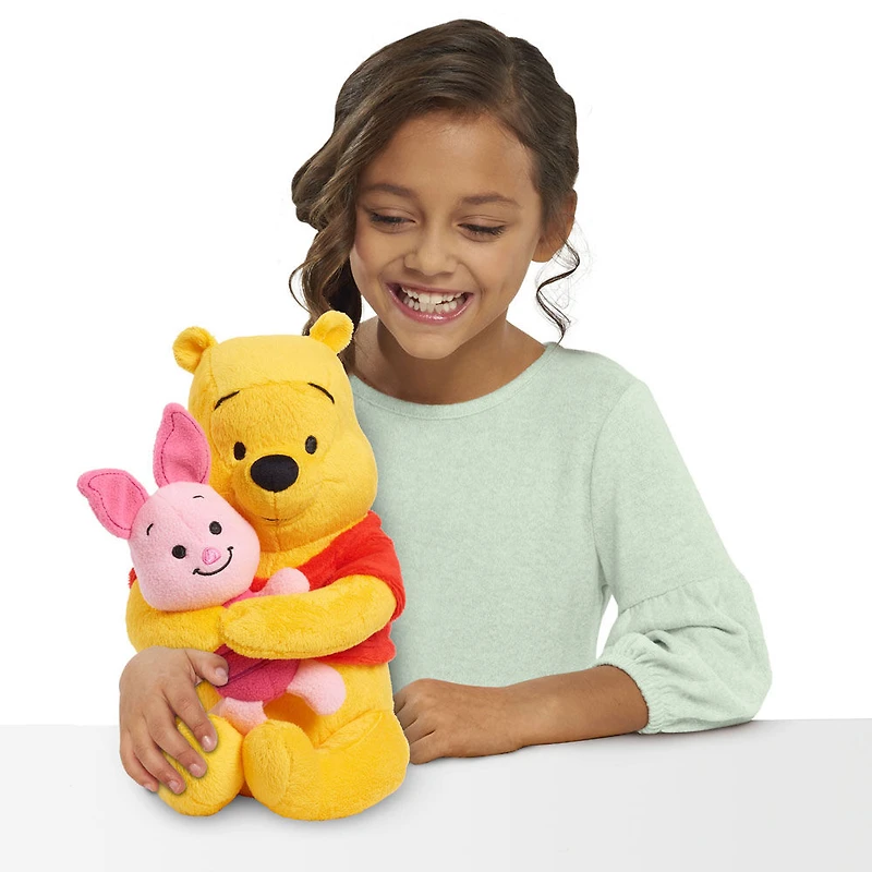 Peluche Winnie l'ourson avec Porcinet de Disney Classics