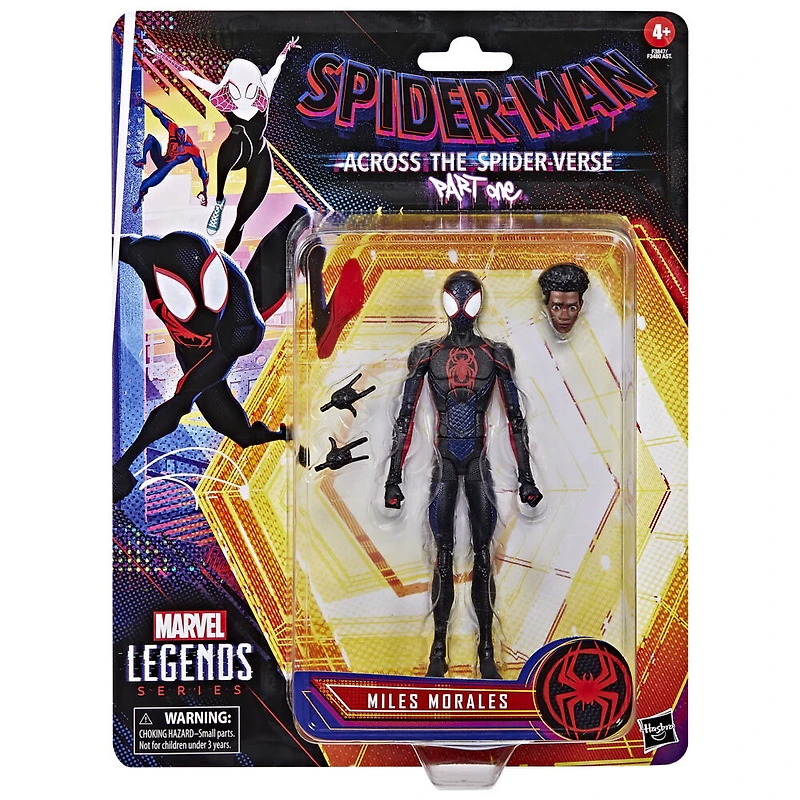 Marvel Legends Series, Spider-Man: Across the Spider-Verse (Partie 1), figurine Miles Morales de 15 cm, 3 accessoires