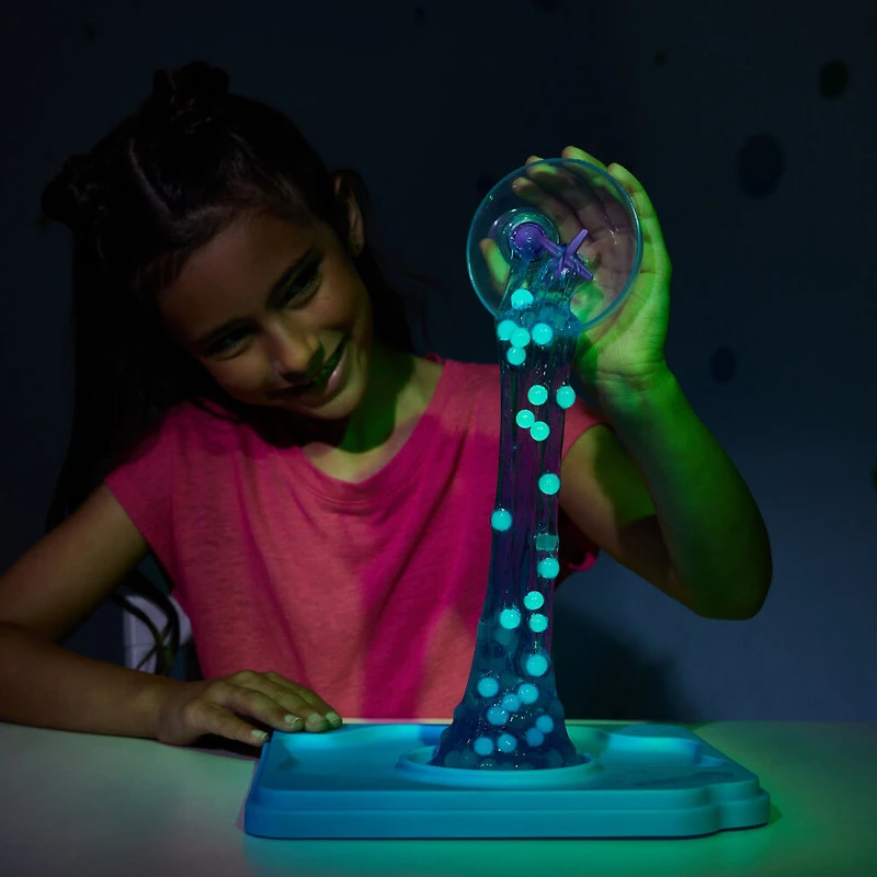 Orbeez Mixin' Slime , Coffret de plus de 2 500 Orbeez (micros, scintillantes, marbrées et phosphorescentes), 5 outils, boîte de rangement, unique, jouets sensoriels