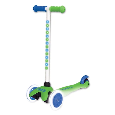 ICON super lumineux lumière jusqu'à 3 roues trottinette - Bleu et Vert - Notre exclusivité