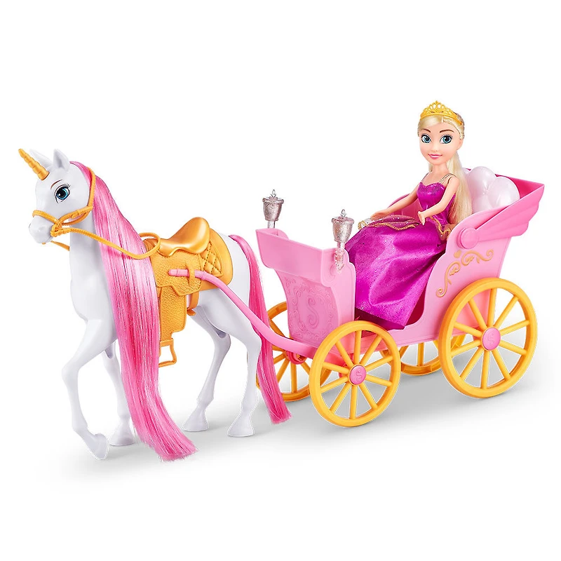 Ensemble de licorne et poupée princesse Sparkle Girlz par ZURU