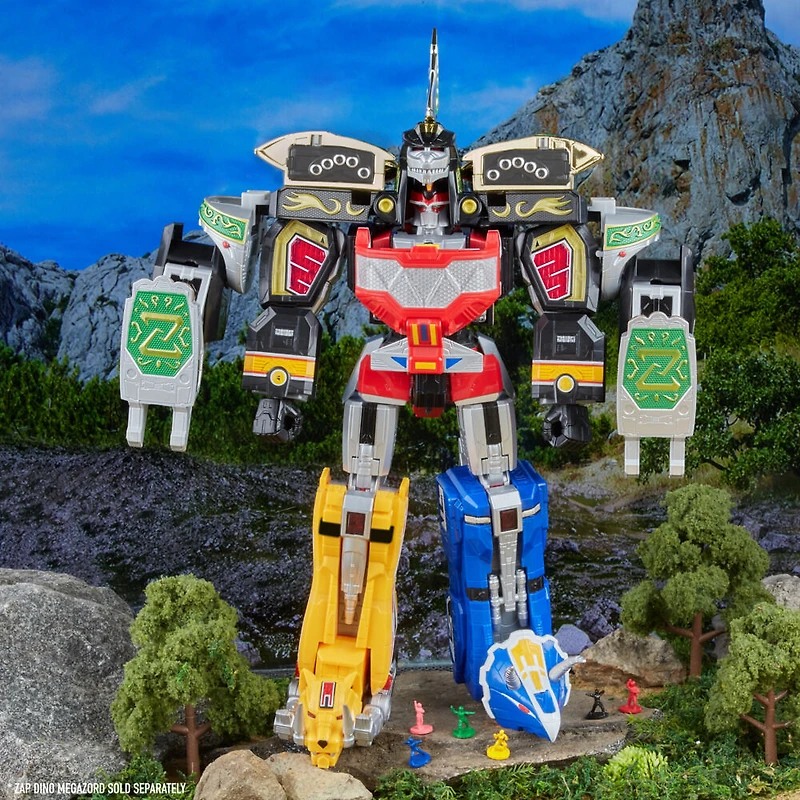 Hasbro Power Ranges Lightning Collection, Zord Ascension Project, Mighty Morphin Dragonzord, échelle 1 : 144, figurine premium de collection
