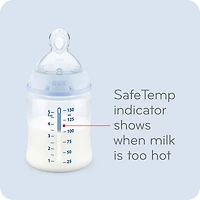 Bouteille anti-colique NUK Smooth Flow, 5 oz, paquet de 3, 0 mois et plus, Bleu - L'assortiment peut varier