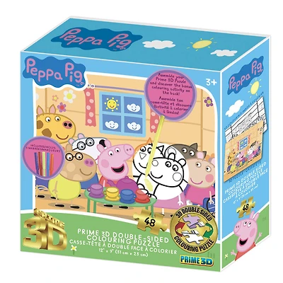Gabby/Peppa Pig Casse-Tête À Colorier Recto-Verso En Assortiment