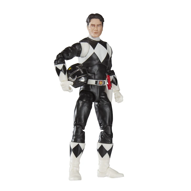 Power Rangers Lightning Collection, Mighty Morphin Power Ranger, Ranger Noir, figurine premium de 15 cm de collection avec accessoires