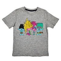 T-shirt à manches courtes Trolls - Gris