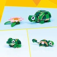 LEGO Creator 3 en 1 La Tortue avec un Nénuphar, Jouet, Se Transforme en Caméléon ou en Grenouille 31377