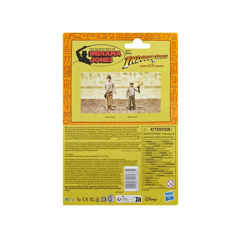 Indiana Jones et le Temple maudit Retro Collection, figurine Indiana Jones de 9,5 cm - Notre exclusivité