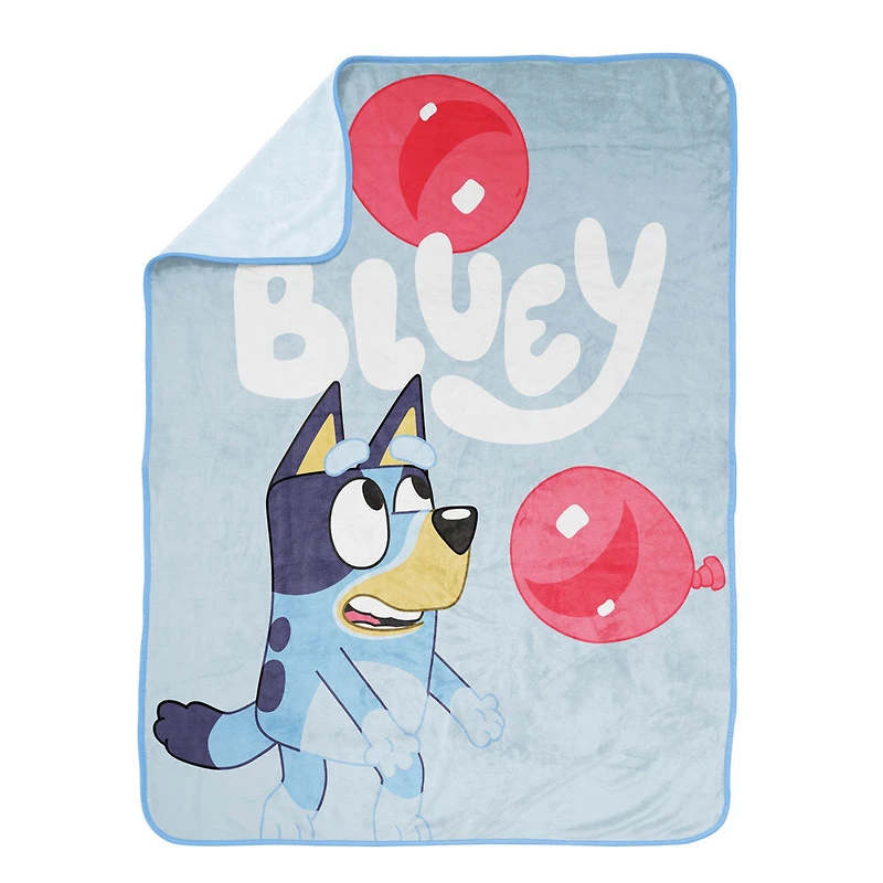 Bluey Jeté en Molleton Toucher Soie, 116,8 x 152,4 cm
