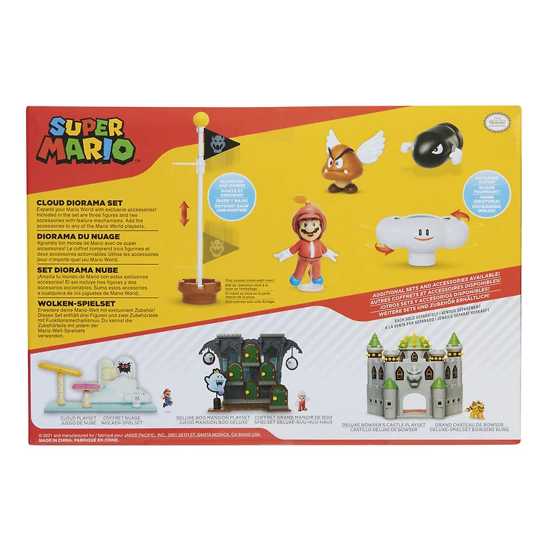 Nintendo Super Mario 2,5 pouces - Ensemble Diorama Nuage