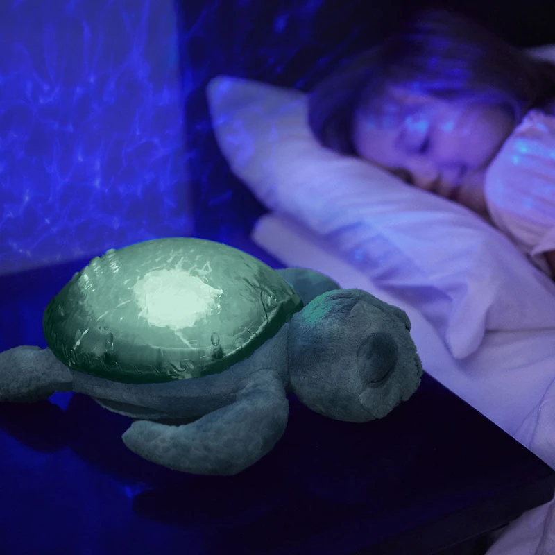 Tranquil Turtle Vert de Cloud b Veilleuse Tortue en Peluche à Effet Sous-Marin avec Musique