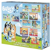 Bluey, Coffret de 12 puzzles