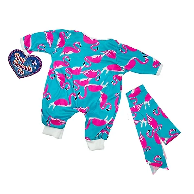 Combinaison Flamingo pour poupée de 36 cm