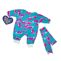 Combinaison Flamingo pour poupée de 36 cm