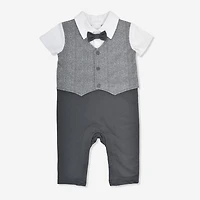 Rococo Vest Coverall Charcoal