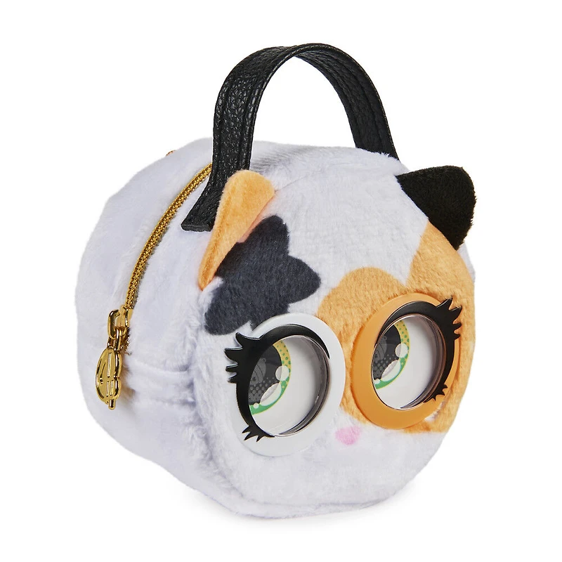 Micro Purse Pets, Chaton 24K Kitt-tea, Petit sac à main élégant qui lève les yeux au ciel