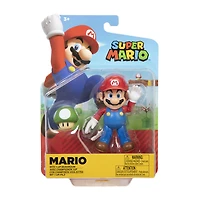Figurine Nintendo de 4 pouces : Mario avec un Champignon 1Up
