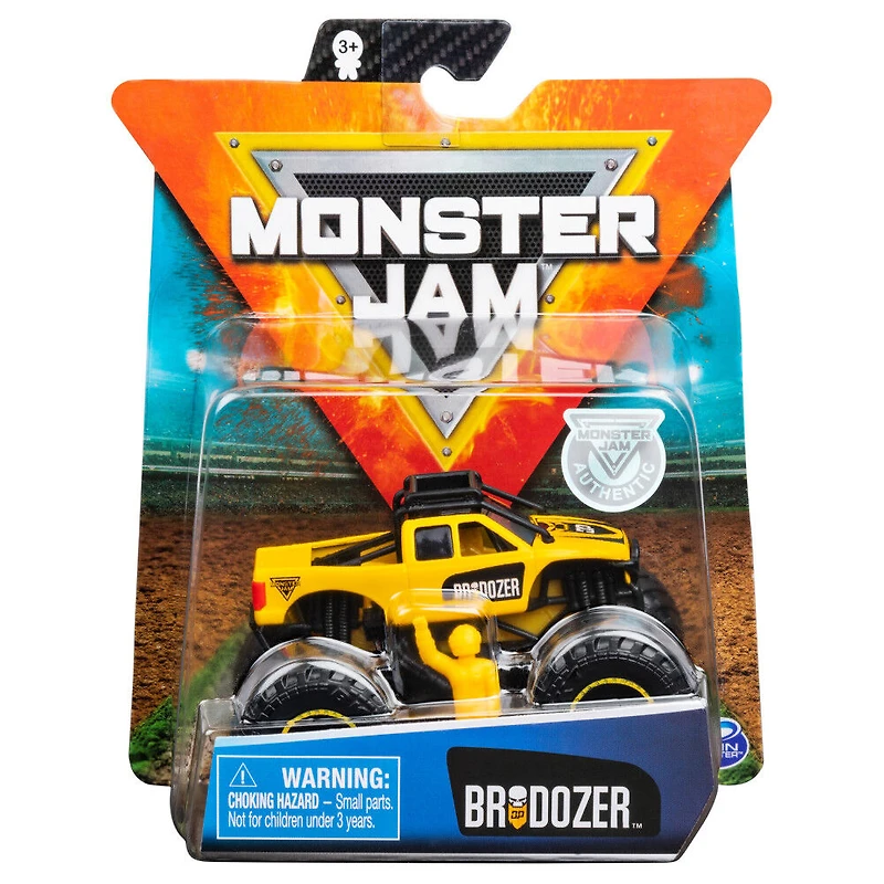 Monster Jam, Official Brodozer Monster Truck, Die-Cast Vehicle, Arena Favorites Series, 1:64 Scale