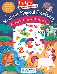 Stick with Magical Creatures Reusable Sticker Playscenes - English Edition