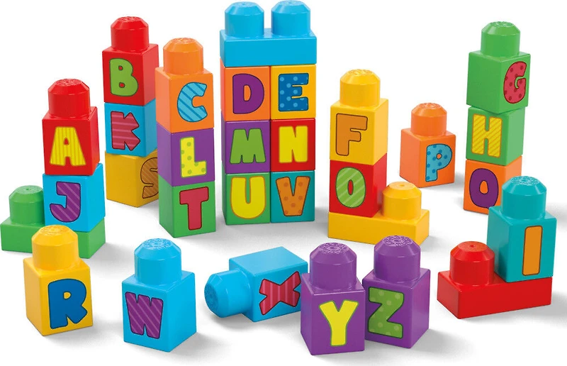 MEGA BLOKS Fisher-Price Sac de Construction ABC (30 pièces)