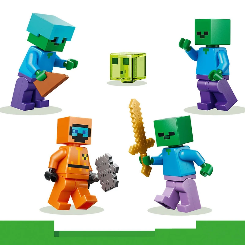 LEGO Minecraft Le Donjon aux Zombies - Jouet de Construction de Jeu de Simulation, Ensemble de Jeu pour Enfants de 8 Ans et Plus - 21587