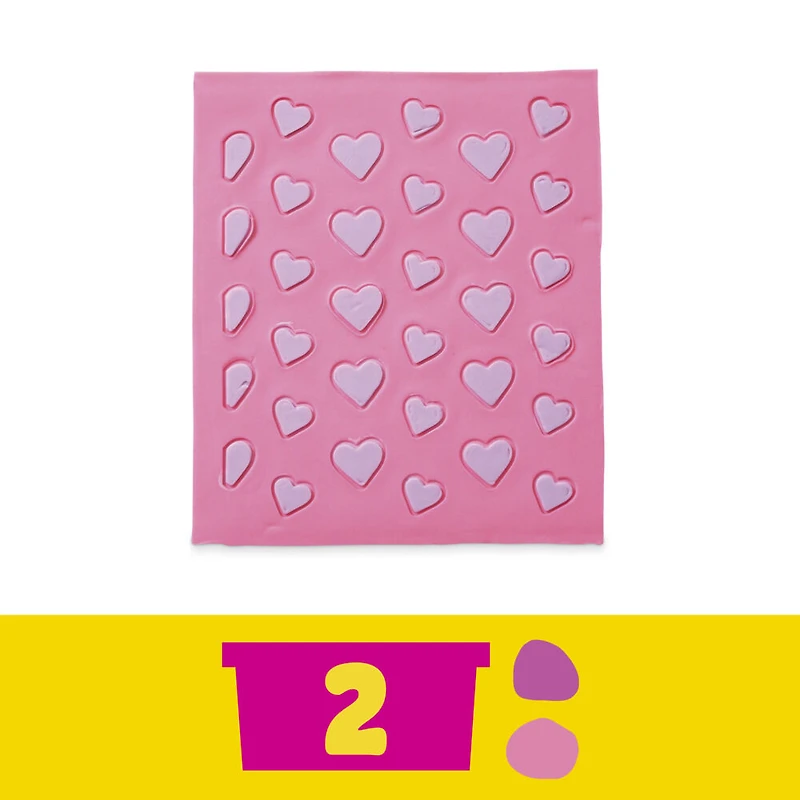 Play-Doh Barbie Coeurs et coiffure, coffret de pâte à modeler