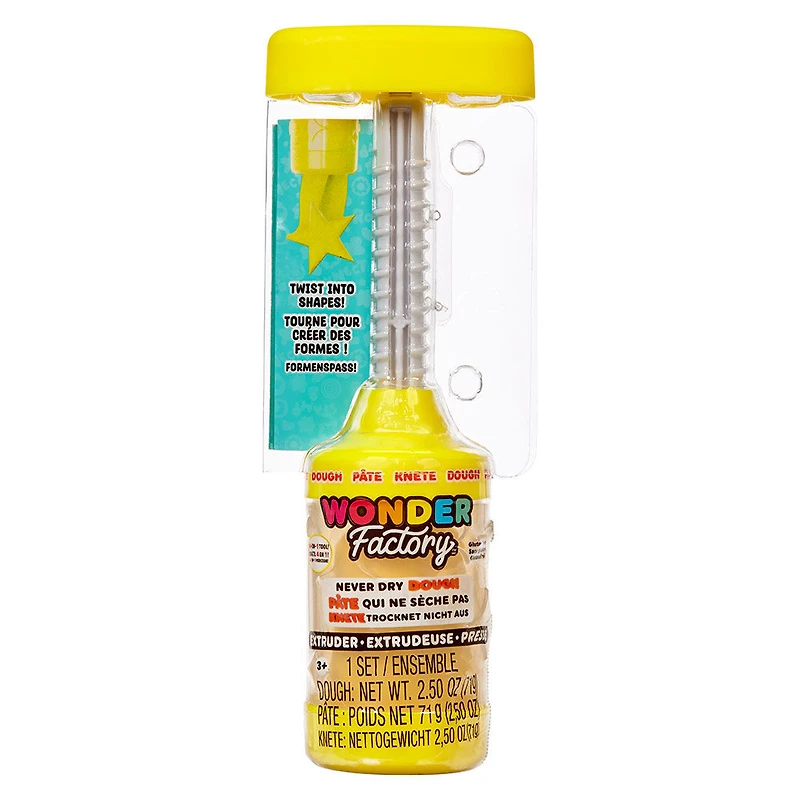 Wonder Factory Never Dry Dough Extruder - Yellow