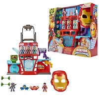 Marvel Iron Man and his Awesome Friends QG d'Iron Man, coffret électronique pour filles et garçons