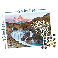 300 Piece Calm Jigsaw Puzzle for Relaxation, Stress Relief, and Mood Elevation, for Adults and Kids Ages 8 and up, Arroyo del Salto